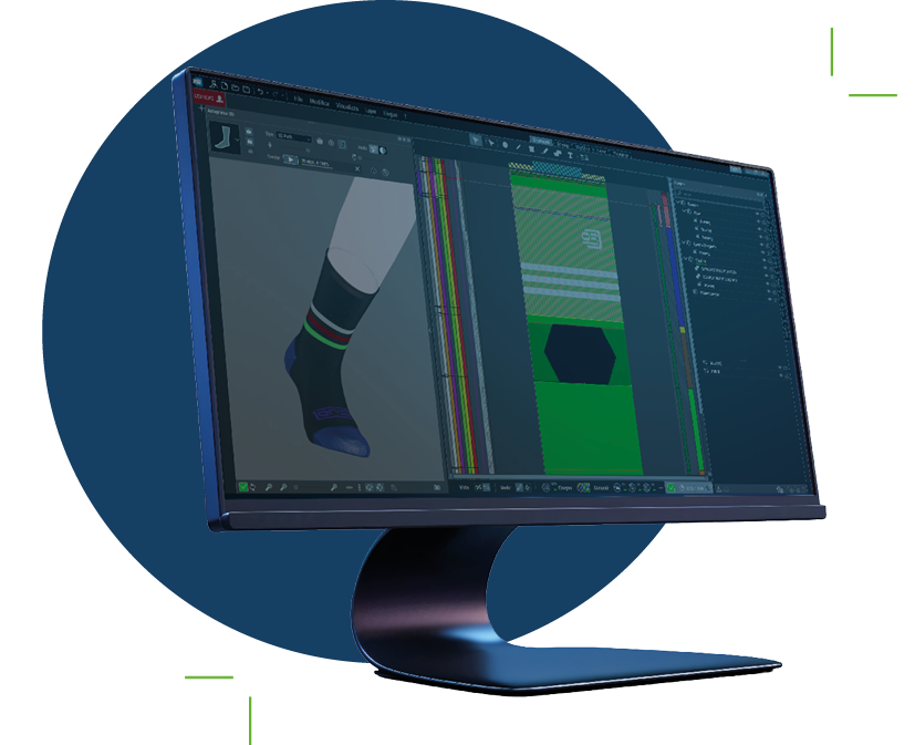 Monitor computer con schermata software Orion